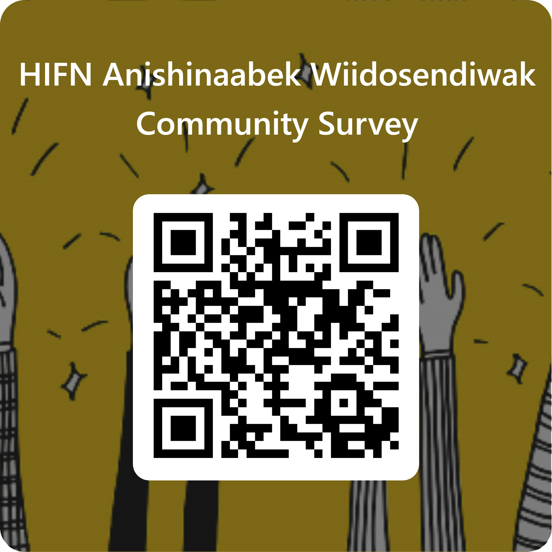 QR Code for HIFN Anishinaabek Wiidosendiwak Community Survey